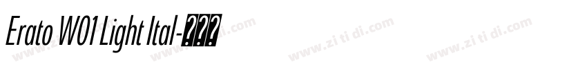 Erato W01 Light Ital字体转换